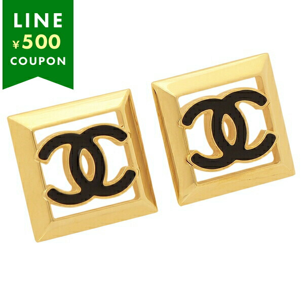 楽天市場】シャネル ピアス ココマーク CCマーク ゴールド ブラック