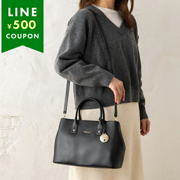 楽天市場】フルラ ハンドバッグ ショルダーバッグ リンダ ブラック