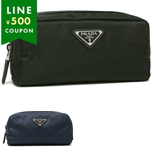 楽天市場】プラダ ポーチ リナイロン サフィアーノレザー