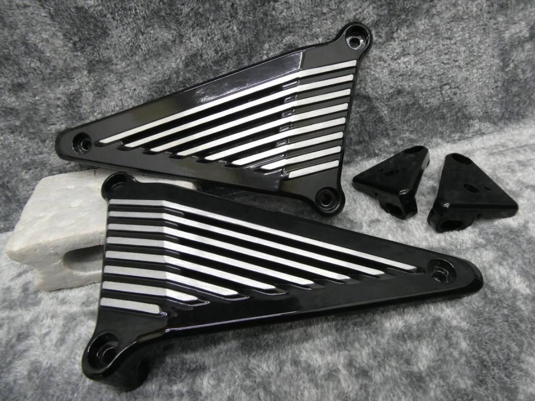 楽天市場】CBR400F 土台＋ライトステー ブラック 大小