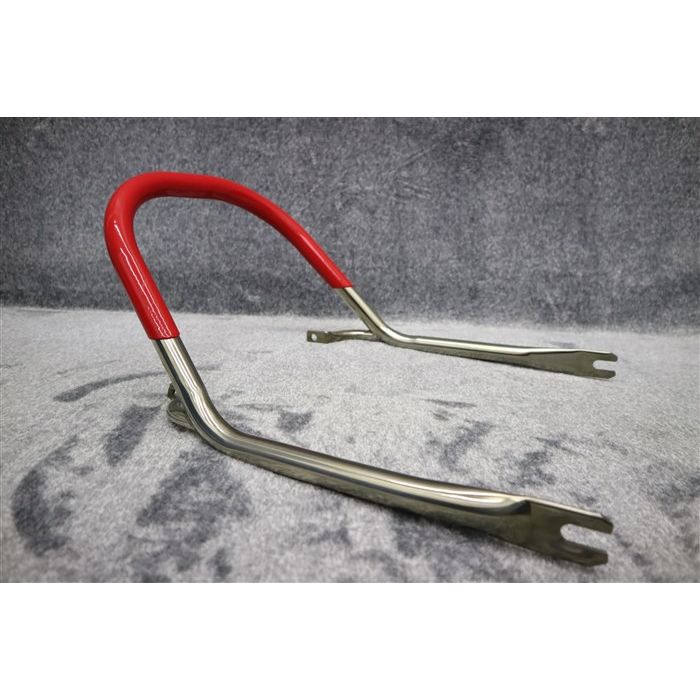 楽天市場】GS400 タンデムバー ステンレス 赤 ゴム巻き