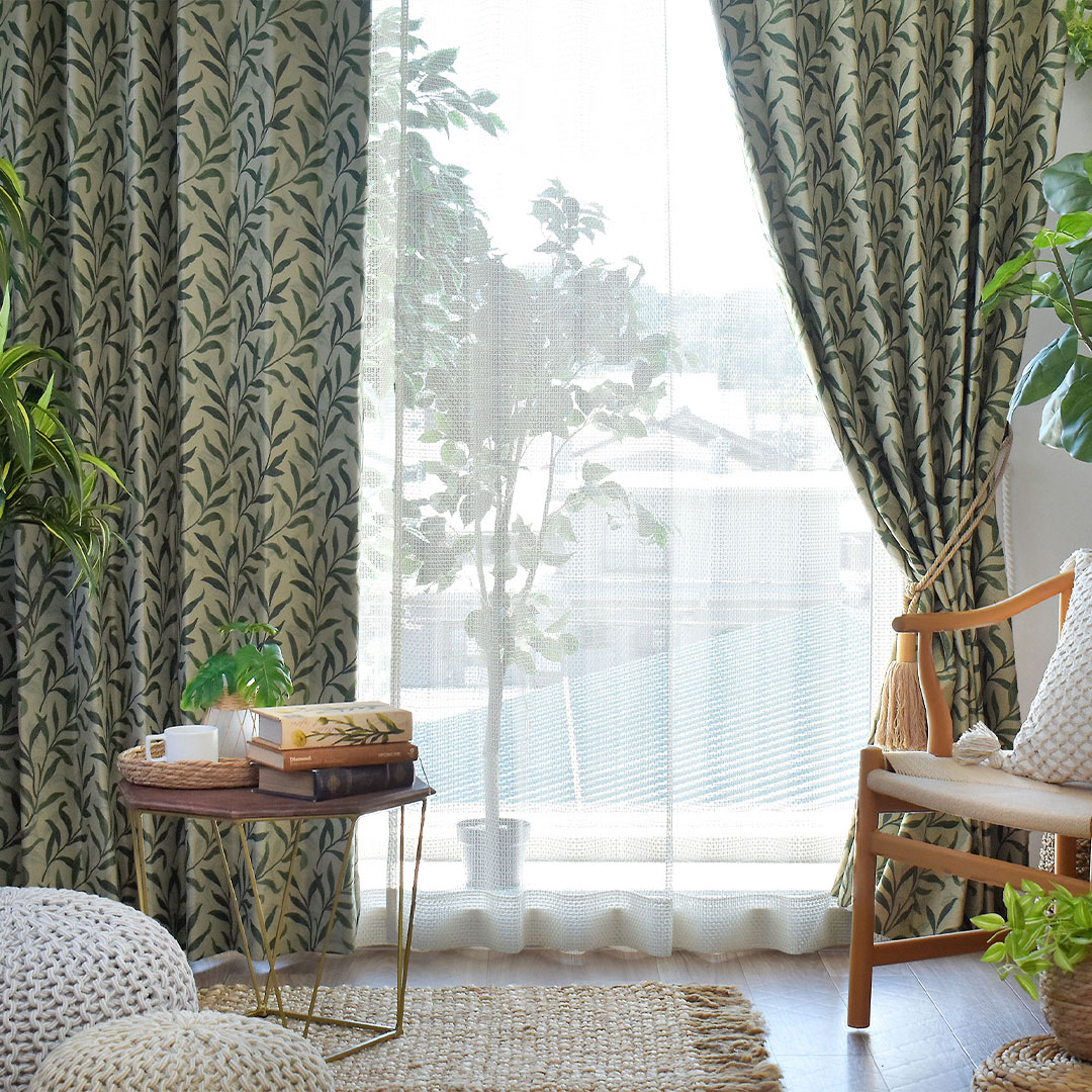 楽天市場】【4000円OFFクーポン配布】カーテン オーダー セオ グリーン