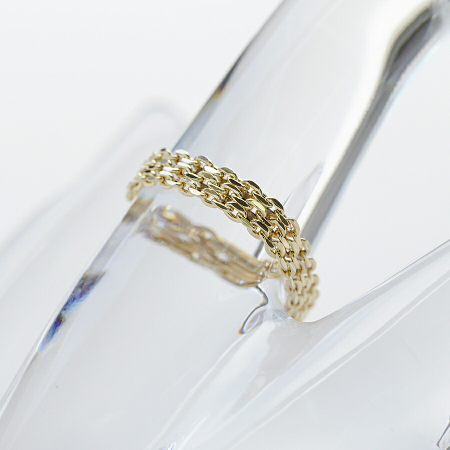 楽天市場】チェーンリング 18k ビスマルク 指輪 K18 チェーン リング