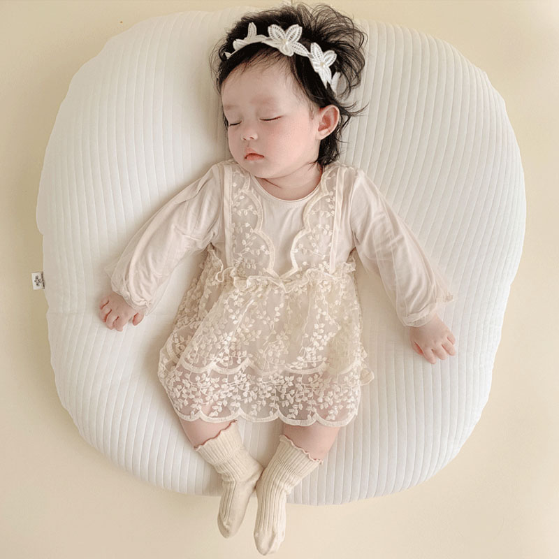 楽天市場】ベビードレス 長袖 セレモニードレス ロンパース 総レース