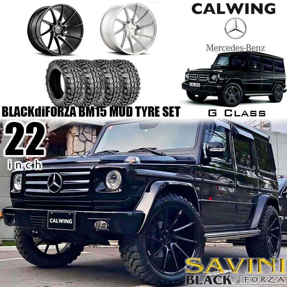 楽天市場】Gクラス ゲレンデ W463 | BLACKdiFORZA BM15 22インチ