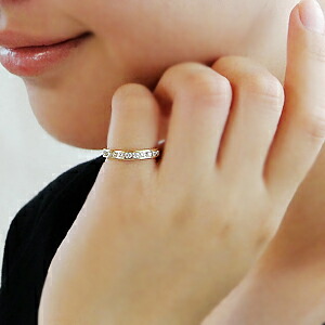 楽天市場】K18YG【1.0ctUP】ダイヤモンド フチあり フルエタニティ