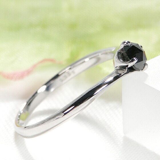 楽天市場】Pt950 ブラックダイヤモンド リング 指輪 プラチナリング