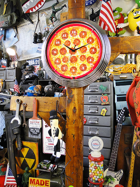 楽天市場】ガレージネオンクロック （チーズピザ） アメリカン雑貨