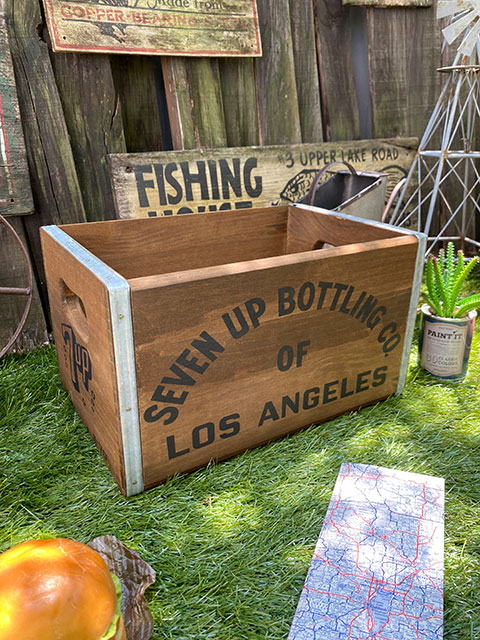 楽天市場】7UP 木箱 クレートボックス アメリカン雑貨 アメリカ雑貨