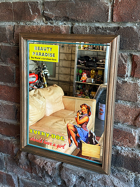 楽天市場】オールドアメリカン パブミラー ピンナップガール （EVERY