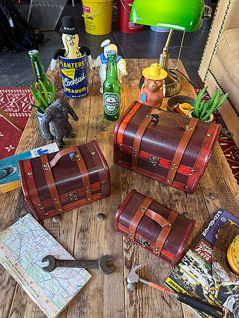 楽天市場】海賊宝箱 アンティークトランクケース 3個セット