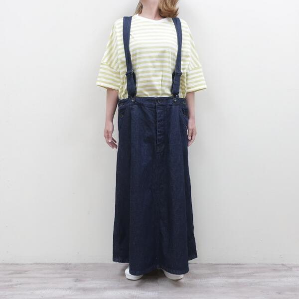 楽天市場】Veritecoeur デニムJPスカート (デニムジャンパースカート