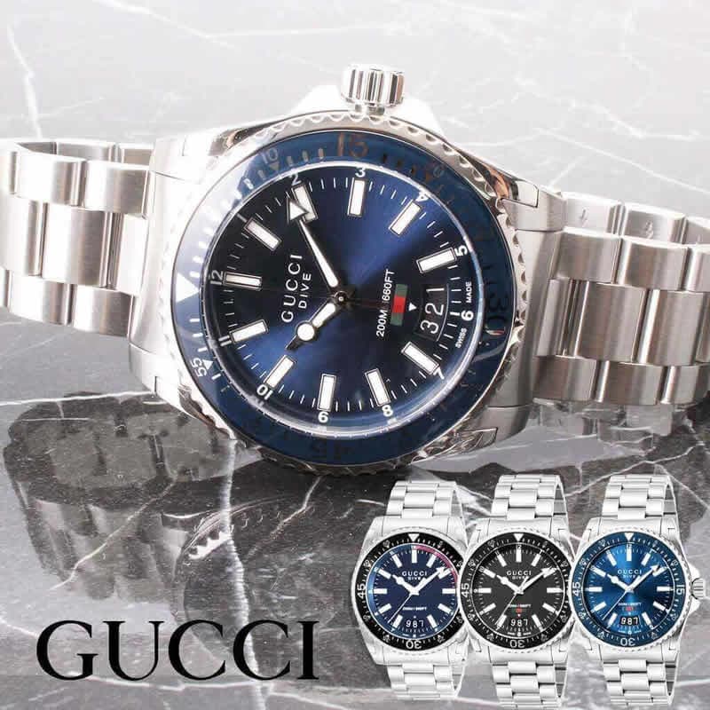 楽天市場】グッチ 腕時計 GUCCI 時計 ダイブ DIVE メンズ ブラック