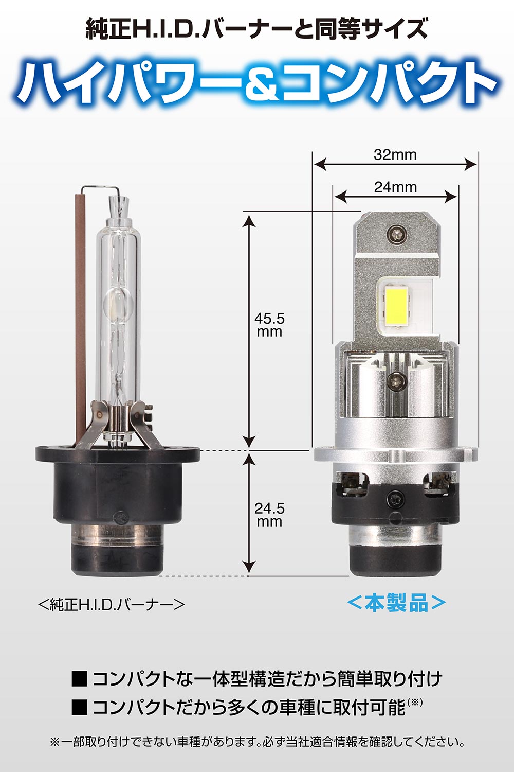 楽天市場】車 LED ヘッドライト D4S カーメイト BW904 GIGA LEDヘッド