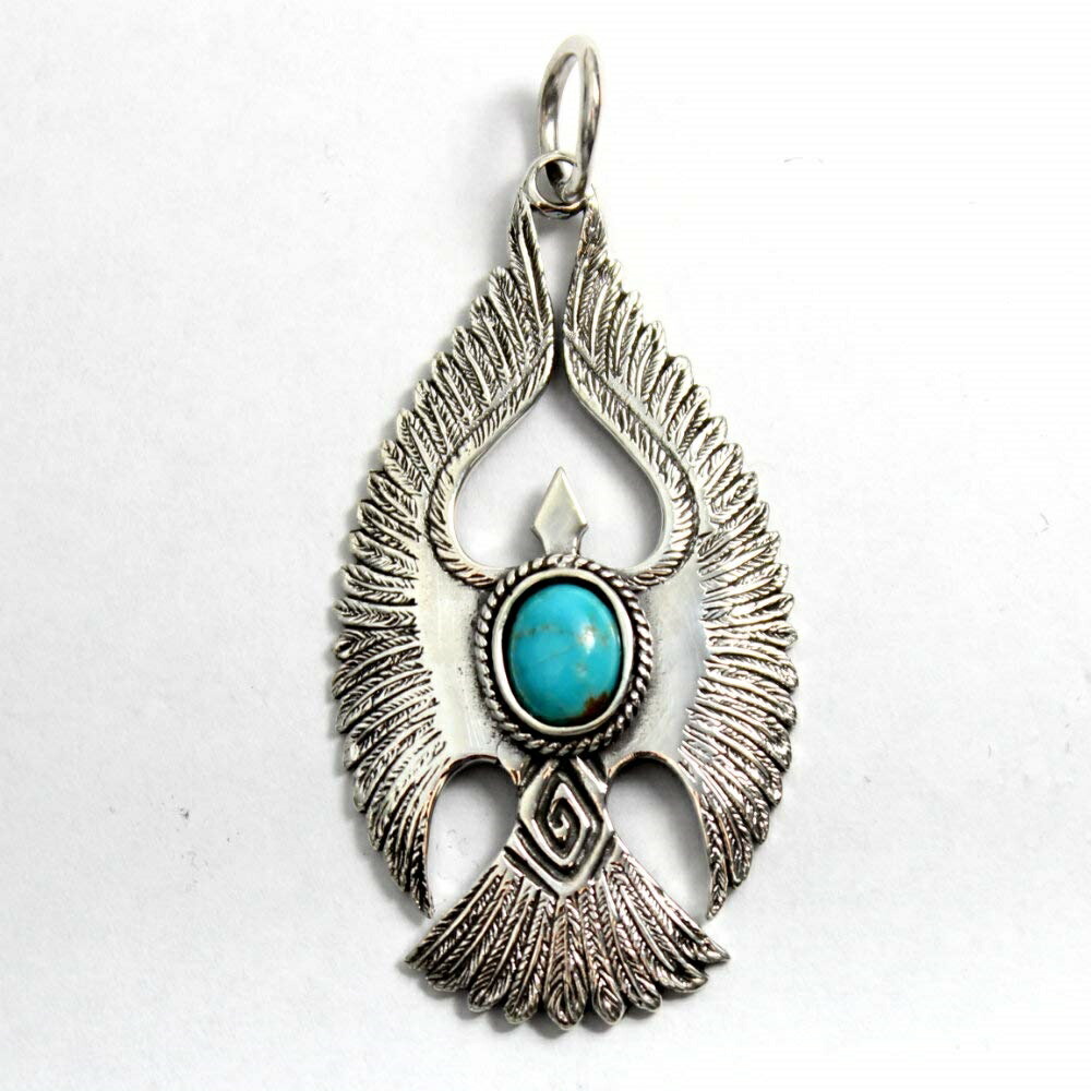 楽天市場】ネイティブアメリカン イーグル 鷹 ターコイズ ペンダント