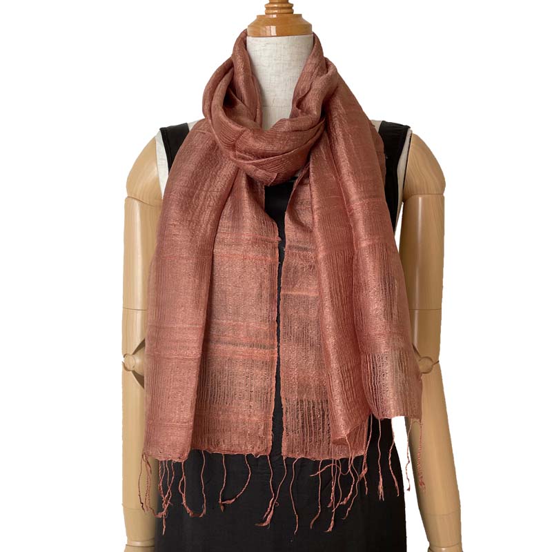 楽天市場】ストール タイシルクストール シルク100% 【ブロンズ