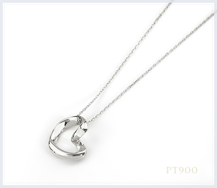 楽天市場】Pt ハートプラチナペンダントトップ(14mm) (Pt900プラチナ