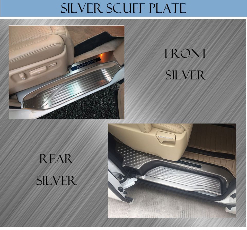 楽天市場】30系 アルファード ヴェルファイア ドアスカッフプレート