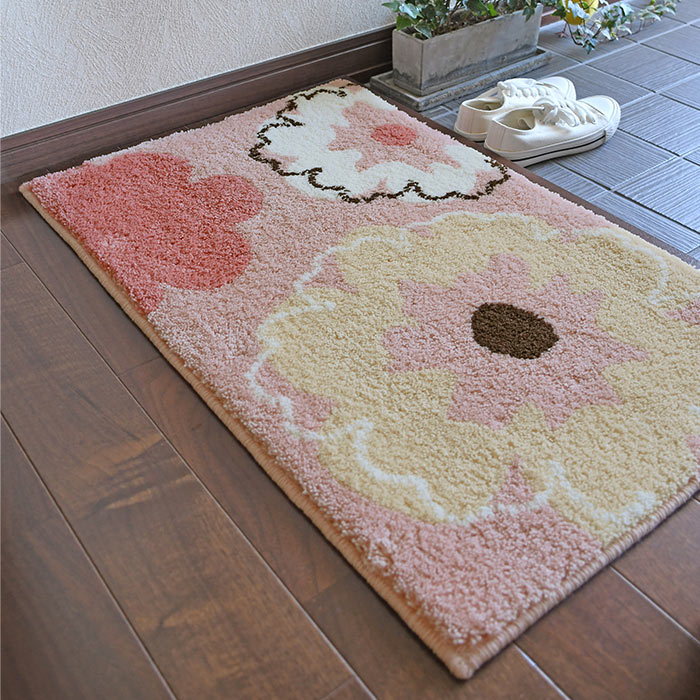 楽天市場】玄関マット フィオレ 50×80 cm 洗える 日本製 滑り止め