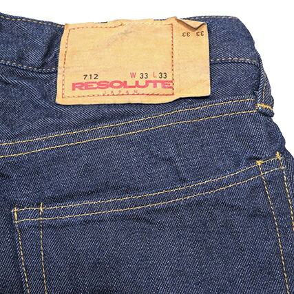 楽天市場】RESOLUTE(リゾルト) 712 One Wash (ウエスト34以下) : chamber