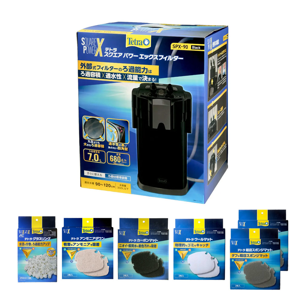 楽天市場】テトラ スクエアパワーエックスフィルター SPX−90