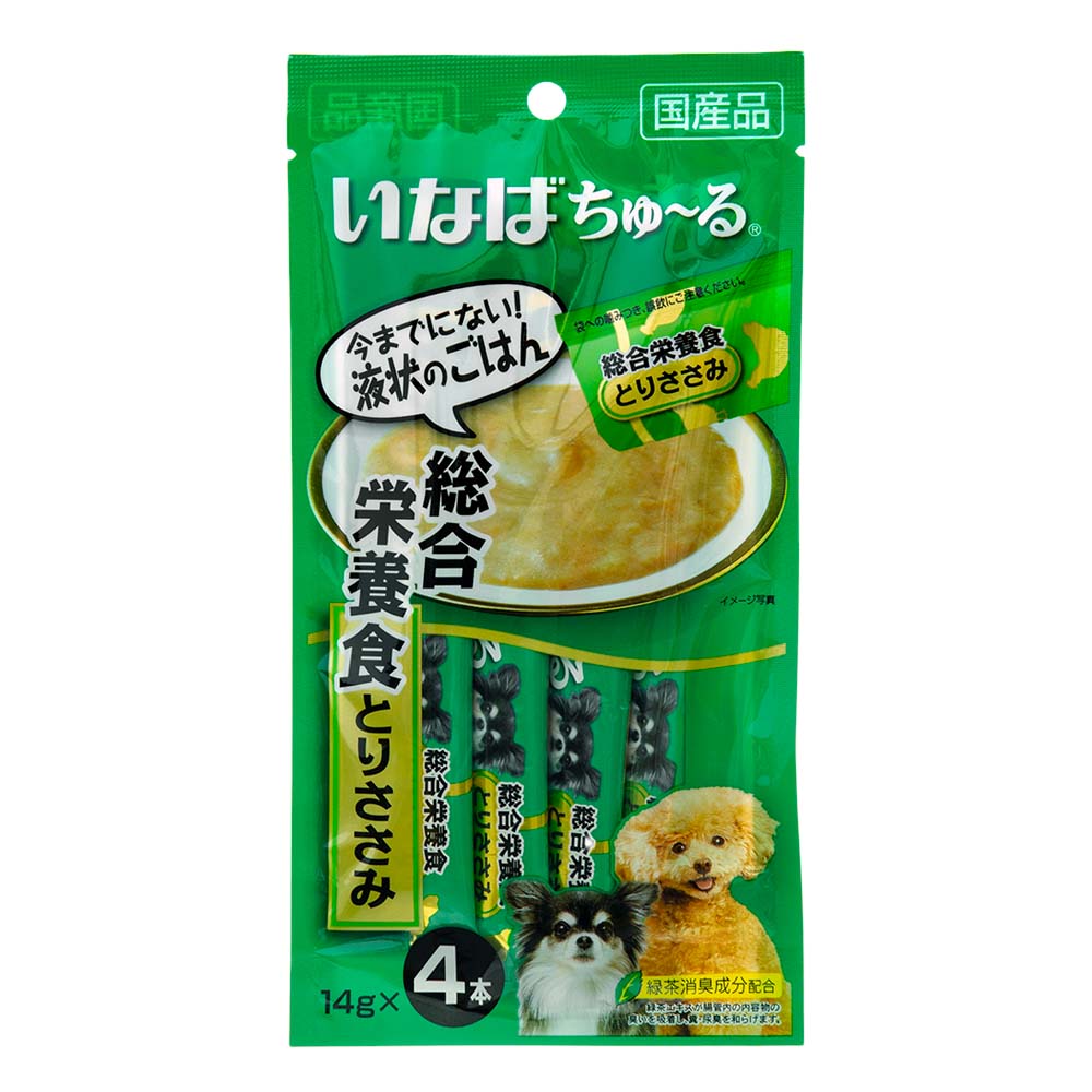 楽天市場】いなば ちゅ〜る 総合栄養食 とりささみ 14g×4本 犬用