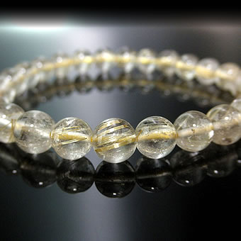 楽天市場】☆ルチルクォーツブレスレット【高級6mm珠】※内径サイズ