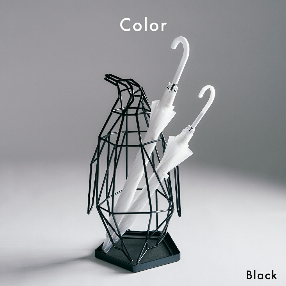 楽天市場】act work's シャドーワイヤー ペンギン 傘立て アクト