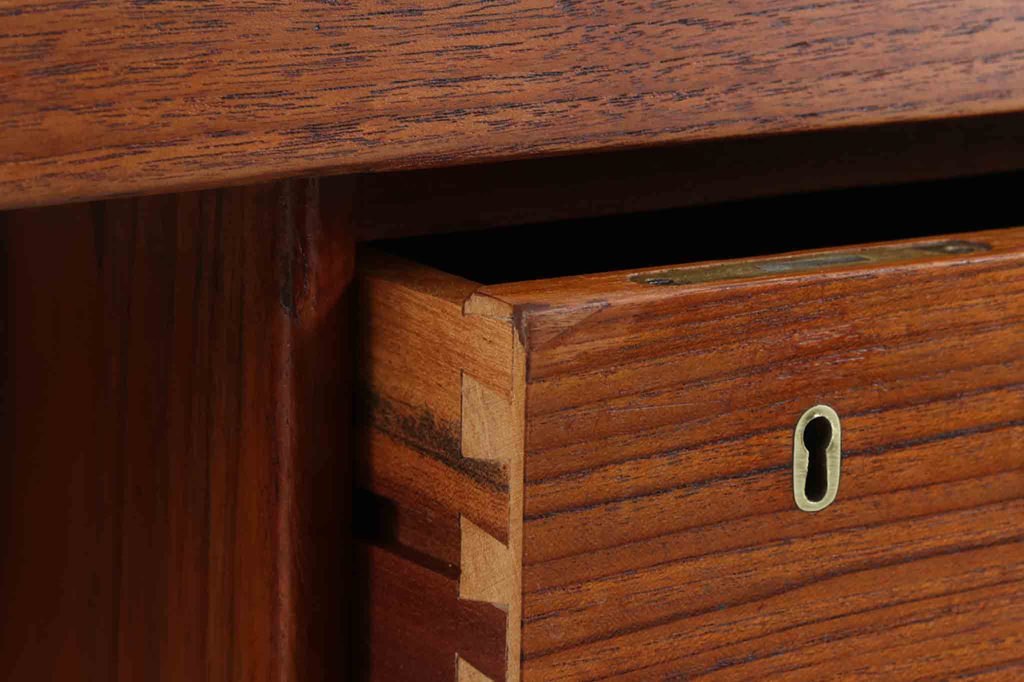 楽天市場】デンマーク製 両袖デスク チーク材 北欧家具ビンテージ