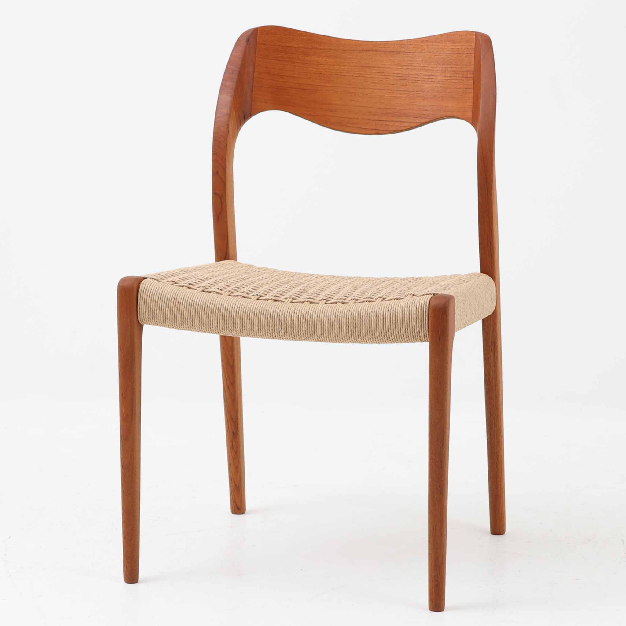 楽天市場】N.O.Moller ダイニングチェア Model 71 チーク×ペーパー