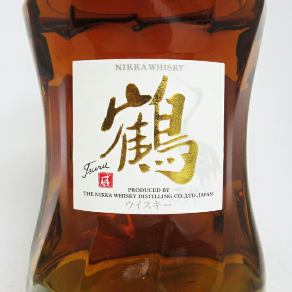 楽天市場】【レトロ：ゴールド文字】ニッカウヰスキー 鶴 透明瓶 43度