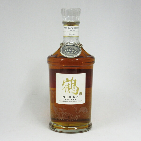 楽天市場】【レトロ：スリムボトル】鶴 透明瓶 43度 700ml （箱なし