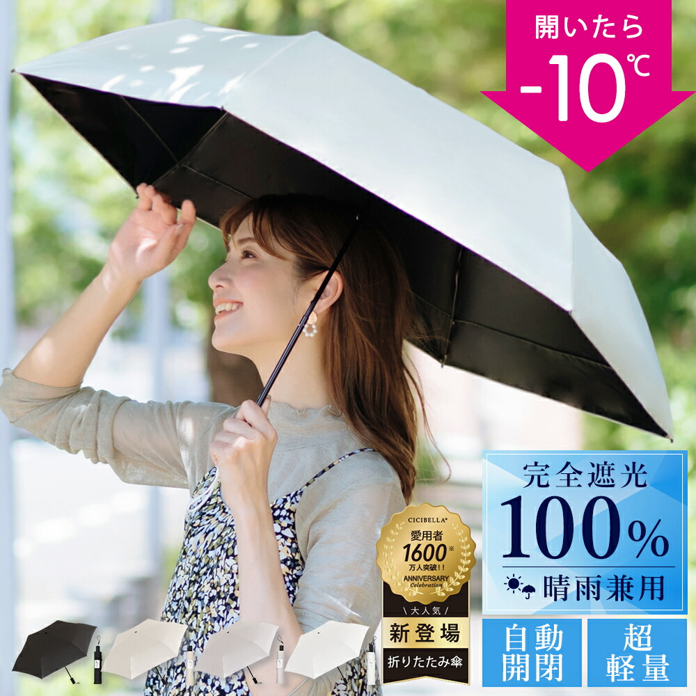 楽天市場】楽天1位受賞【在庫一掃SALE】ワンタッチ 日傘 折りたたみ傘