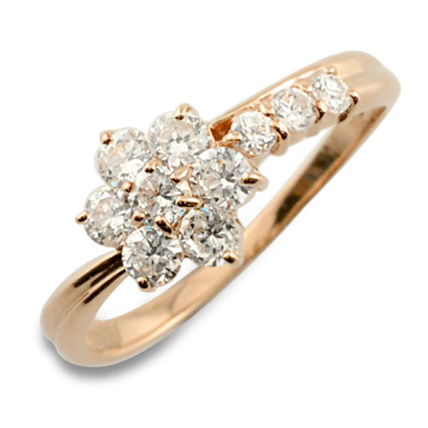 楽天市場】【スーパーセール 10%OFF】 k18 リング ダイヤモンド 指輪