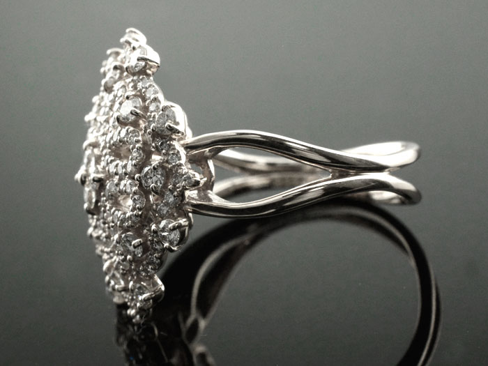 楽天市場】k18 リング ダイヤモンドリング 指輪 18金 ホワイトゴールド