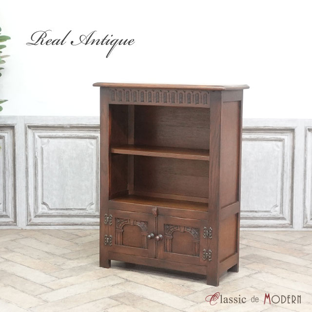 楽天市場】アンティーク ブックケース アンティーク家具 飾り棚