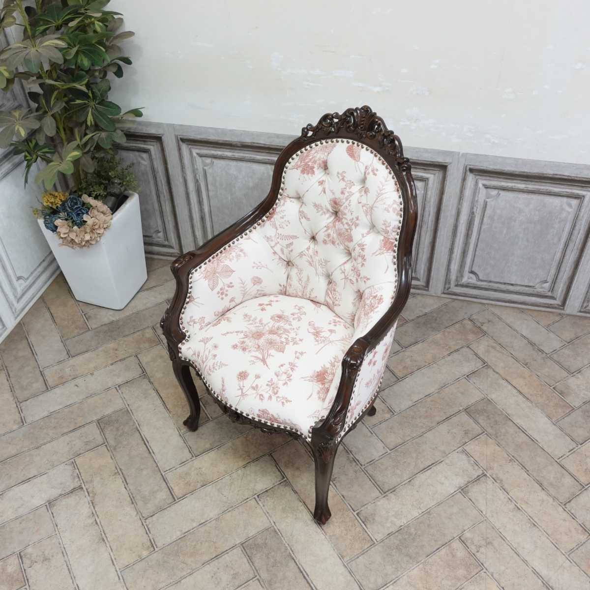 楽天市場】輸入家具 ロココ調家具 アームチェア ロココ シンフォニー