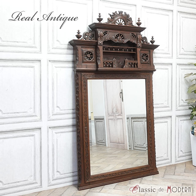 楽天市場】ミラー アンティーク 壁掛け 鏡 美容室 サロン 仕様