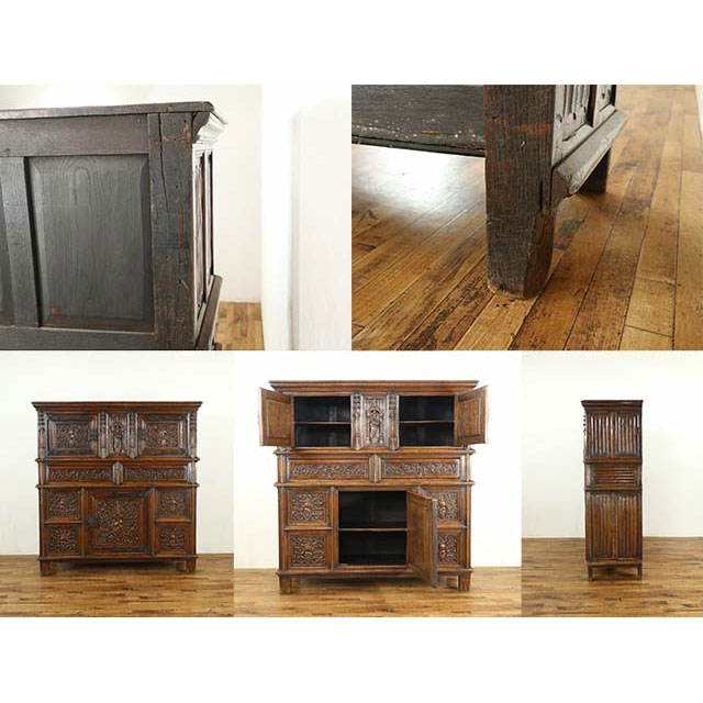 楽天市場】アンティーク キャビネット アンティーク家具 飾り棚 サイド