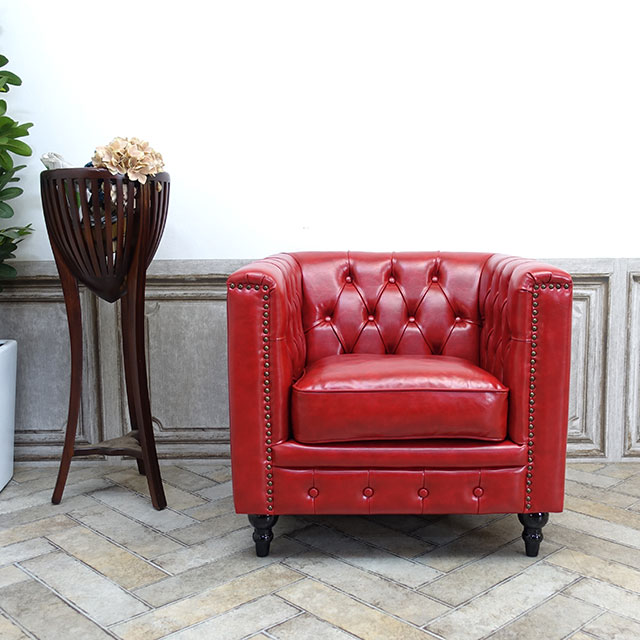 楽天市場】輸入家具 デザイナーズ 赤 レッドPUレザー そふぁ ソファー