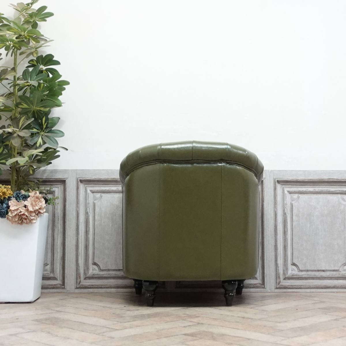 楽天市場】輸入家具 ソファ 一人掛け チェスターフィールド