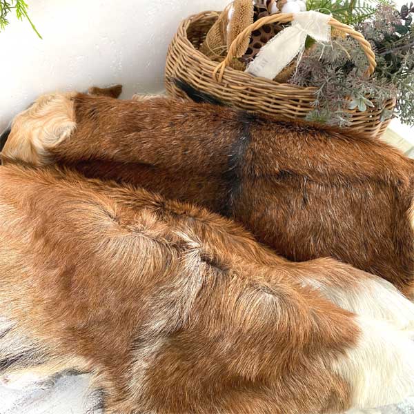 楽天市場】ゴートレザー goat 毛皮 マット 1点物 1枚革 山羊皮 ハラコ