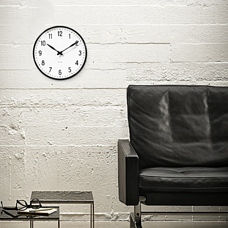 楽天市場】壁掛けフック特典有☆掛け時計 ステーション STATION アルネ