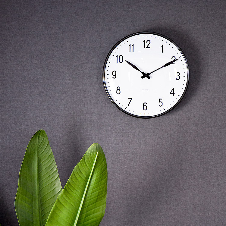 楽天市場】壁掛けフック特典有☆掛け時計 ステーション STATION アルネ