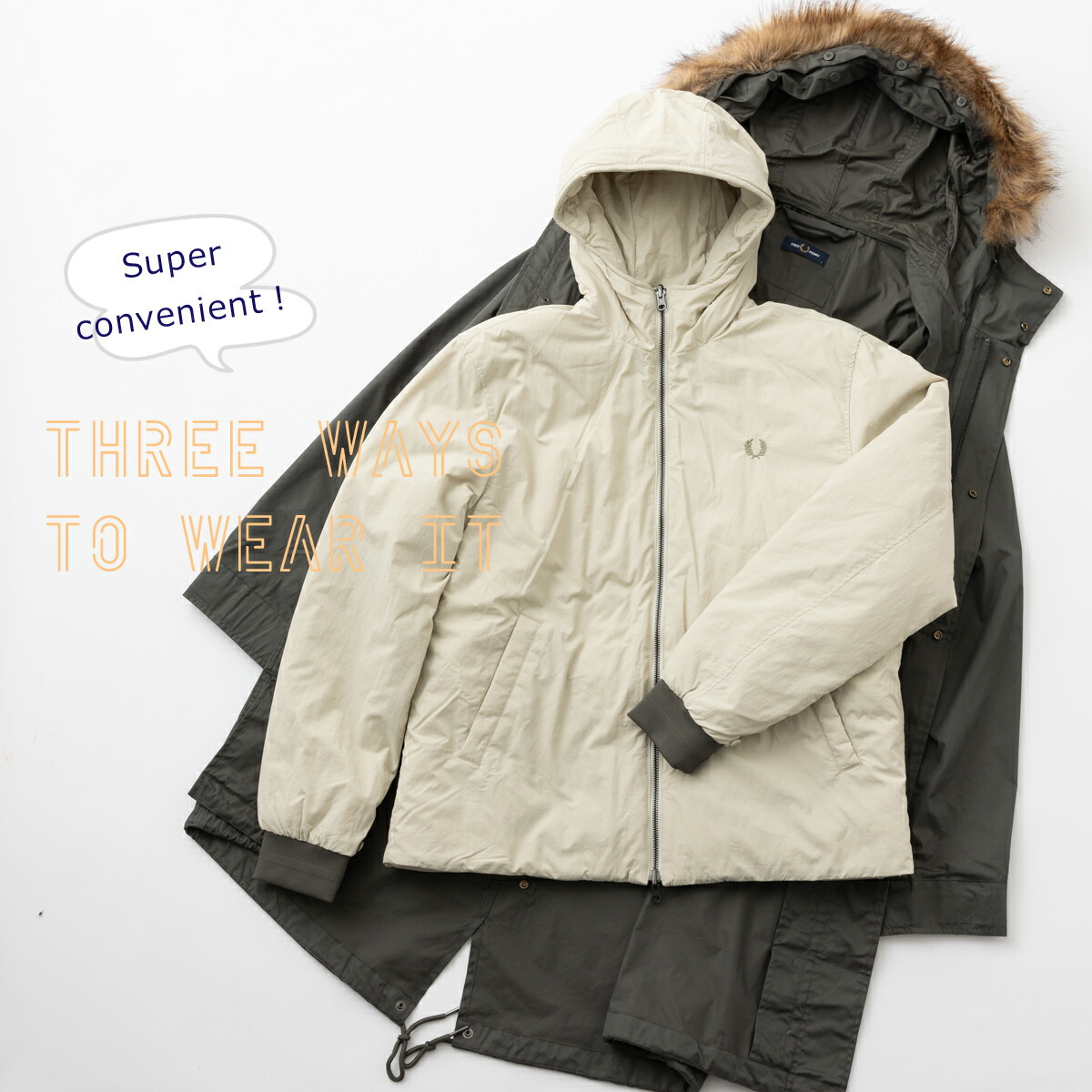 楽天市場】フレッドペリー メンズ モッズコート フィッシュテール