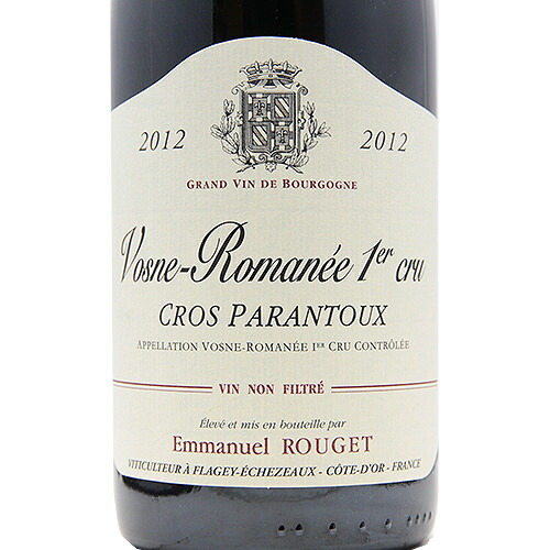 楽天市場】ヴォーヌ ロマネ 1級 クロ パラントゥ 2012 エマニュエル