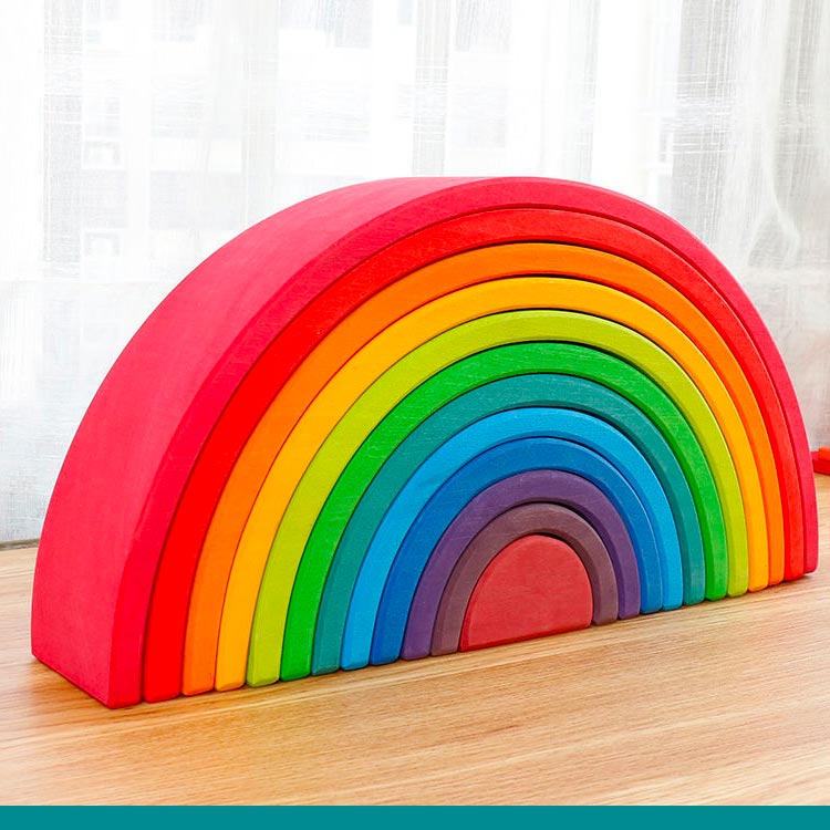 楽天市場】アーチレインボー 12ピース 虹色トンネル アーチレインボー