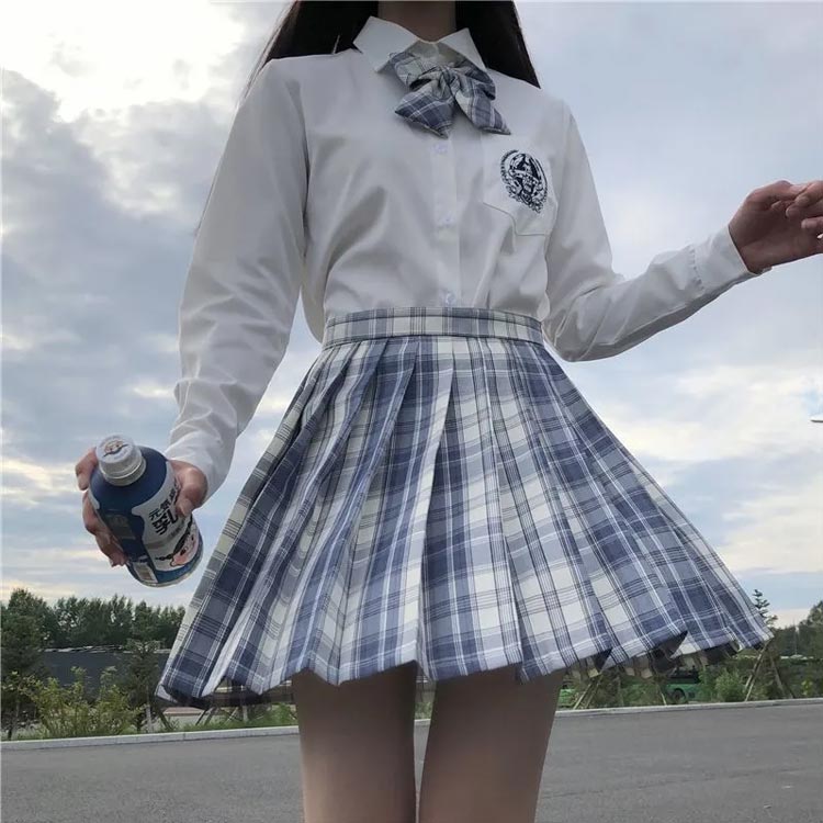 楽天市場】制服 スカート 3点セット スクール スカート 白シャツ 学生
