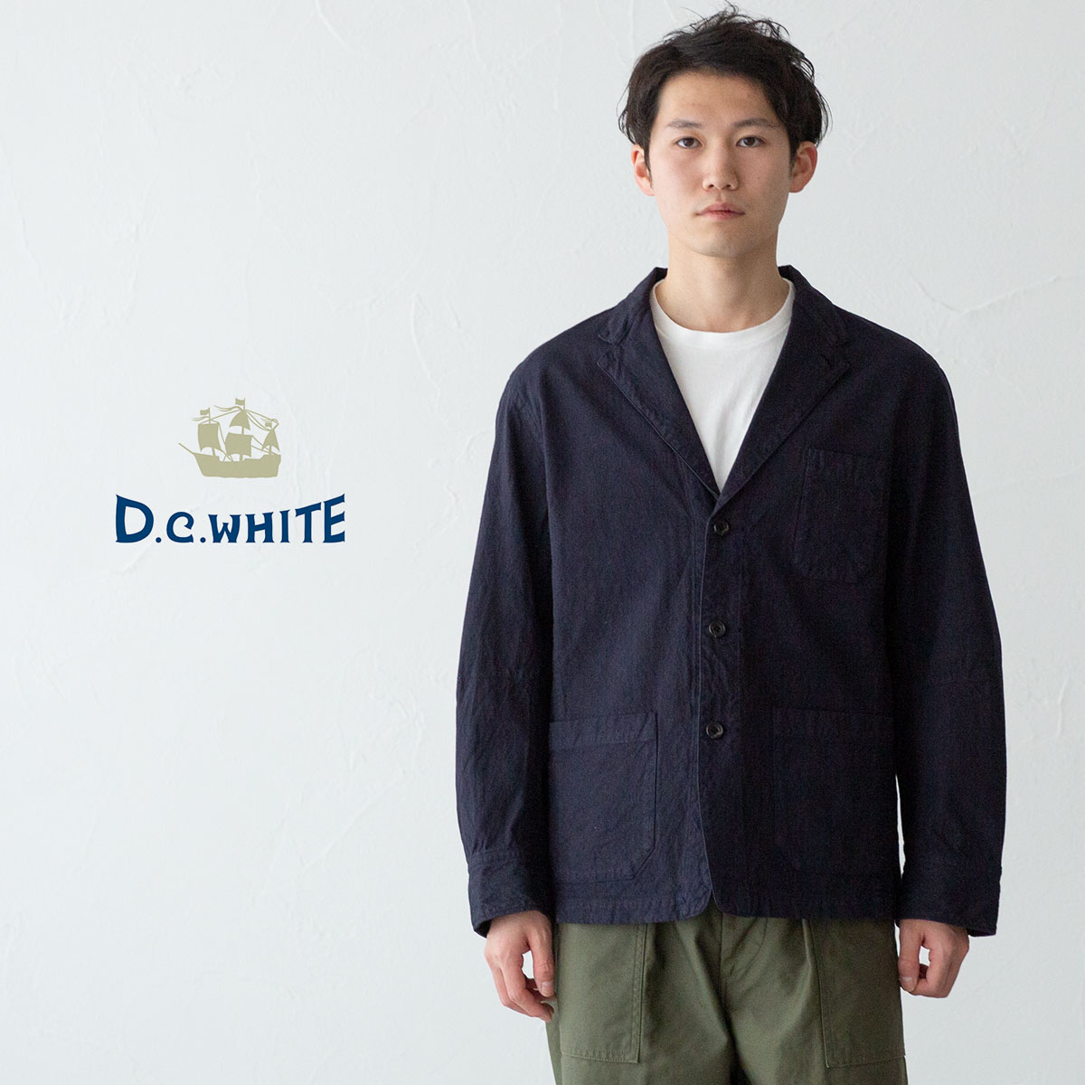 楽天市場】D.C.WHITE ディーシーホワイト テーラード カバーオール