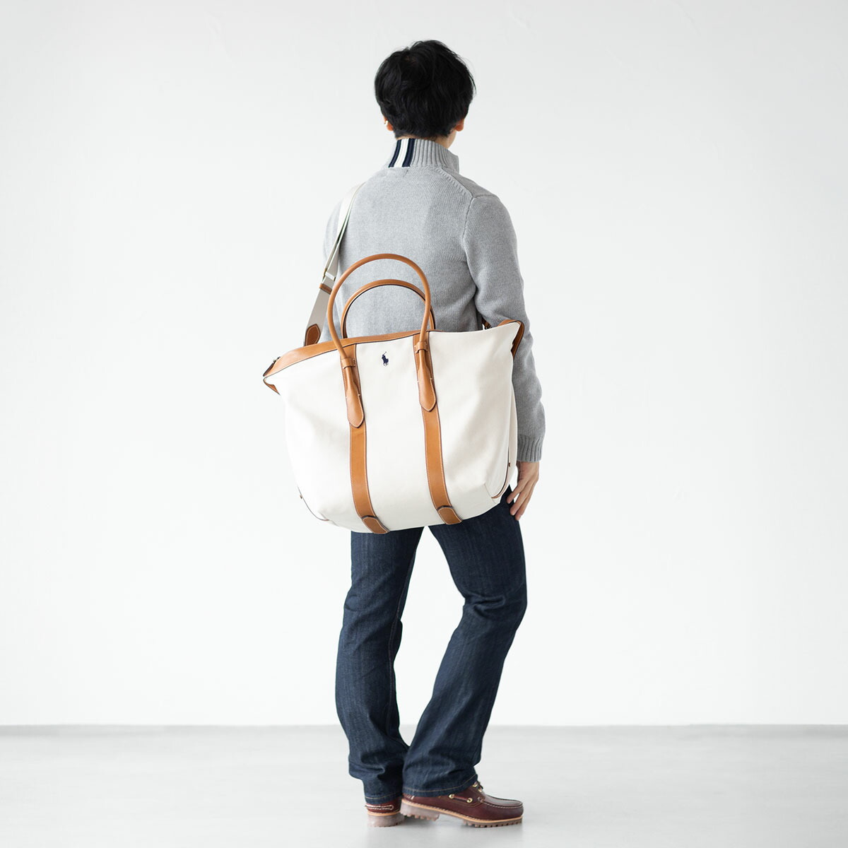 楽天市場】ポロ ラルフローレン 巾着付 大容量 ジップ トートバッグ